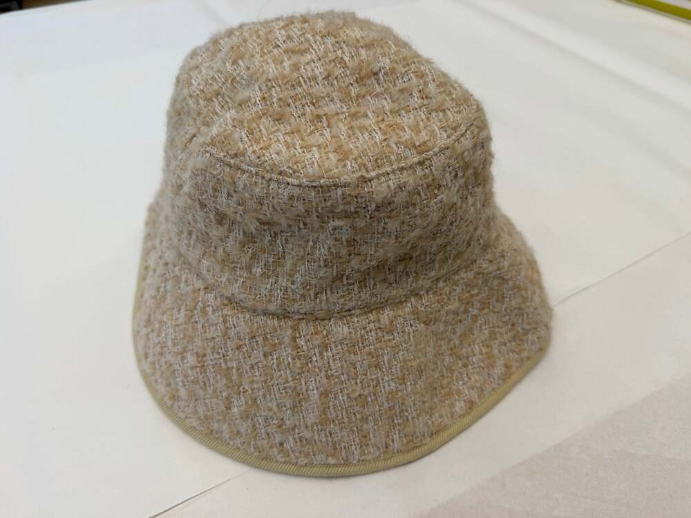 Lack of Color Beige Tweed Cindy Bucket Hat Neutral Size M/L